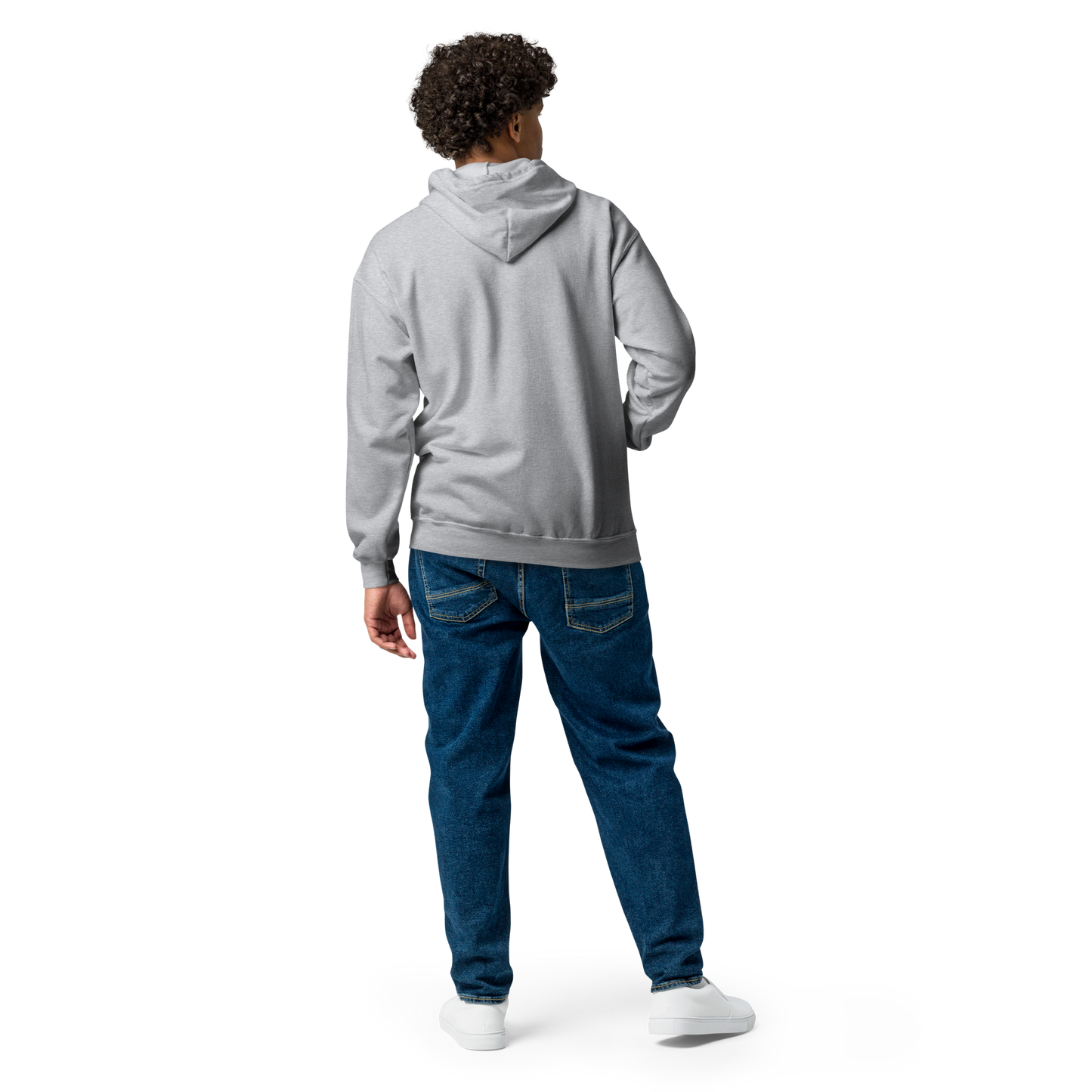 Unisex embroidered heavy zip hoodie