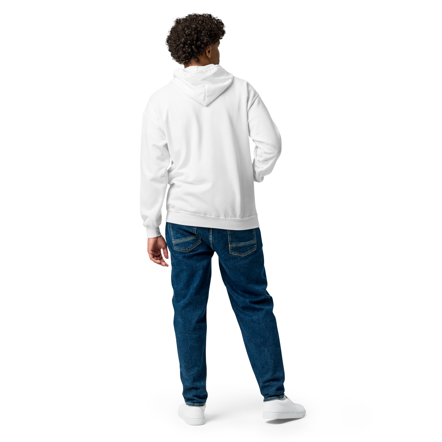 Unisex embroidered heavy zip hoodie