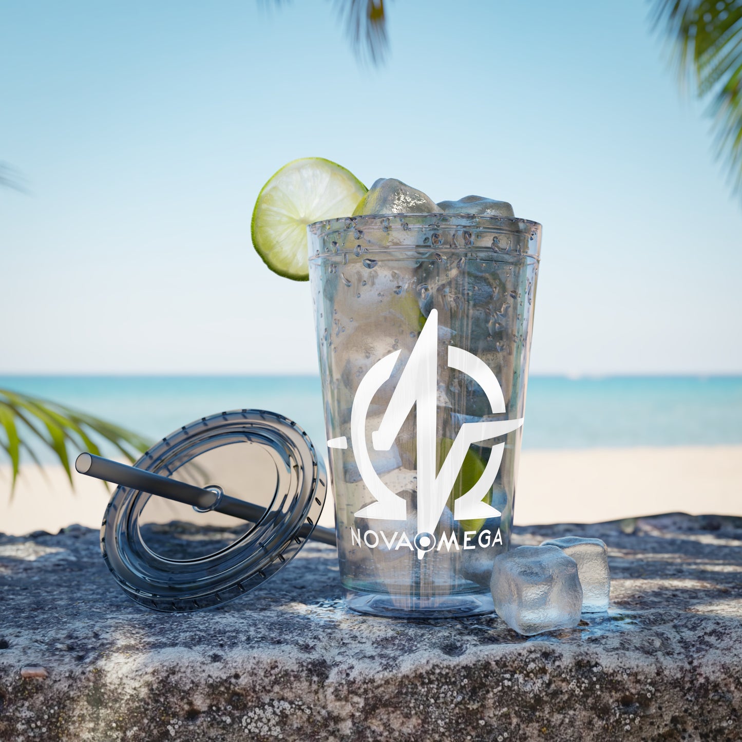Sunsplash Tumbler with Straw, 16oz