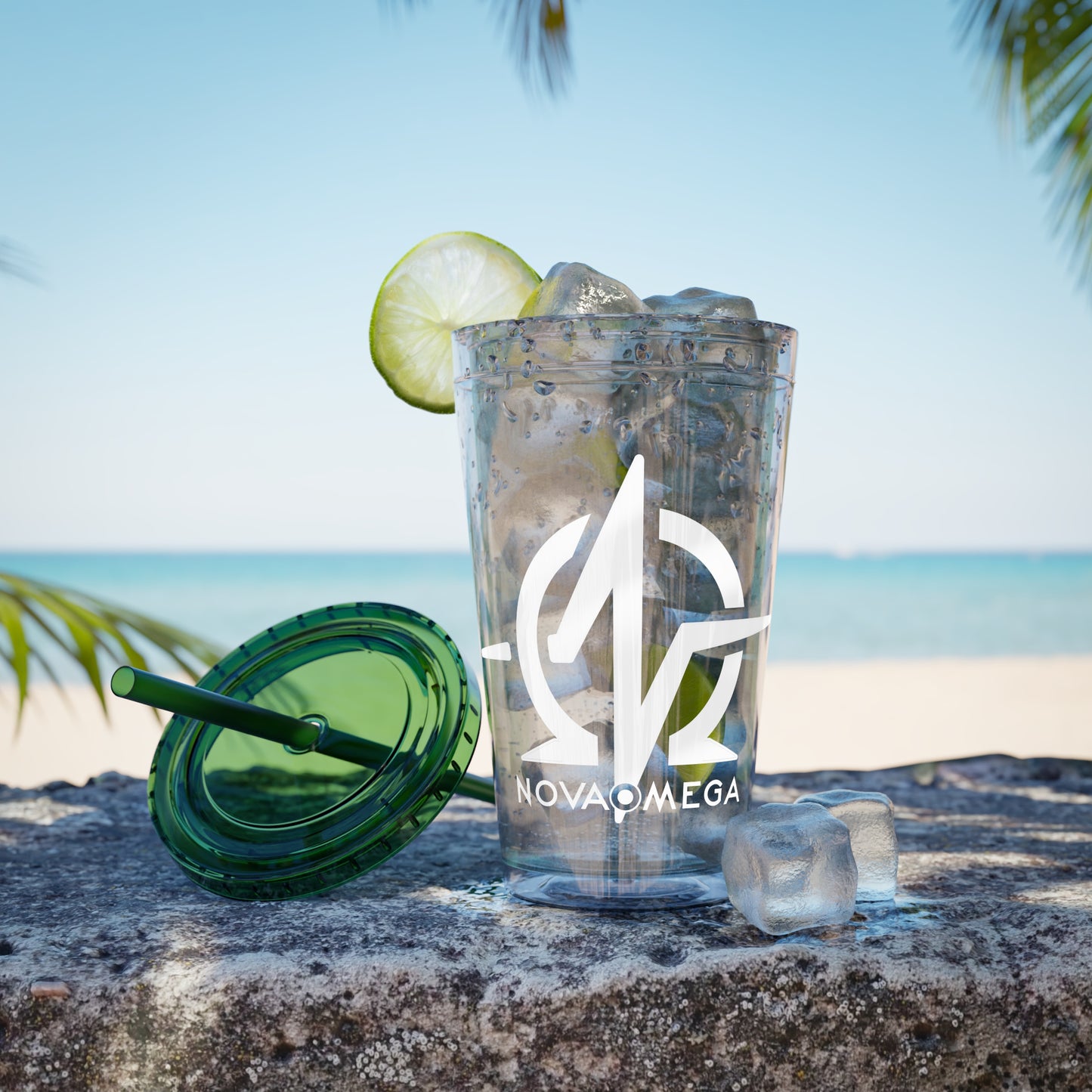 Sunsplash Tumbler with Straw, 16oz