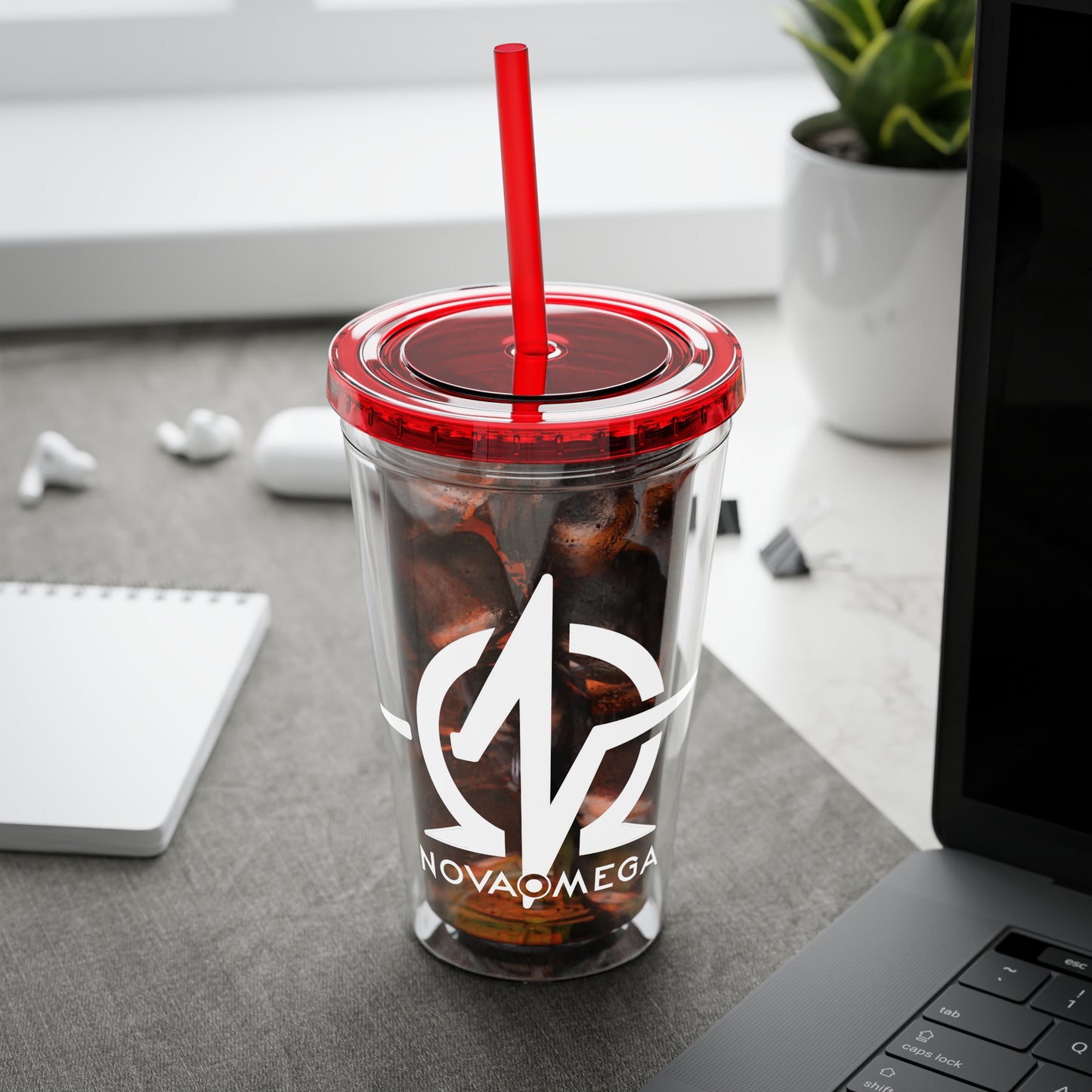Sunsplash Tumbler with Straw, 16oz