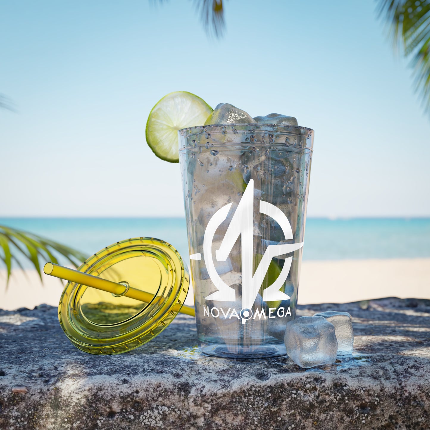 Sunsplash Tumbler with Straw, 16oz