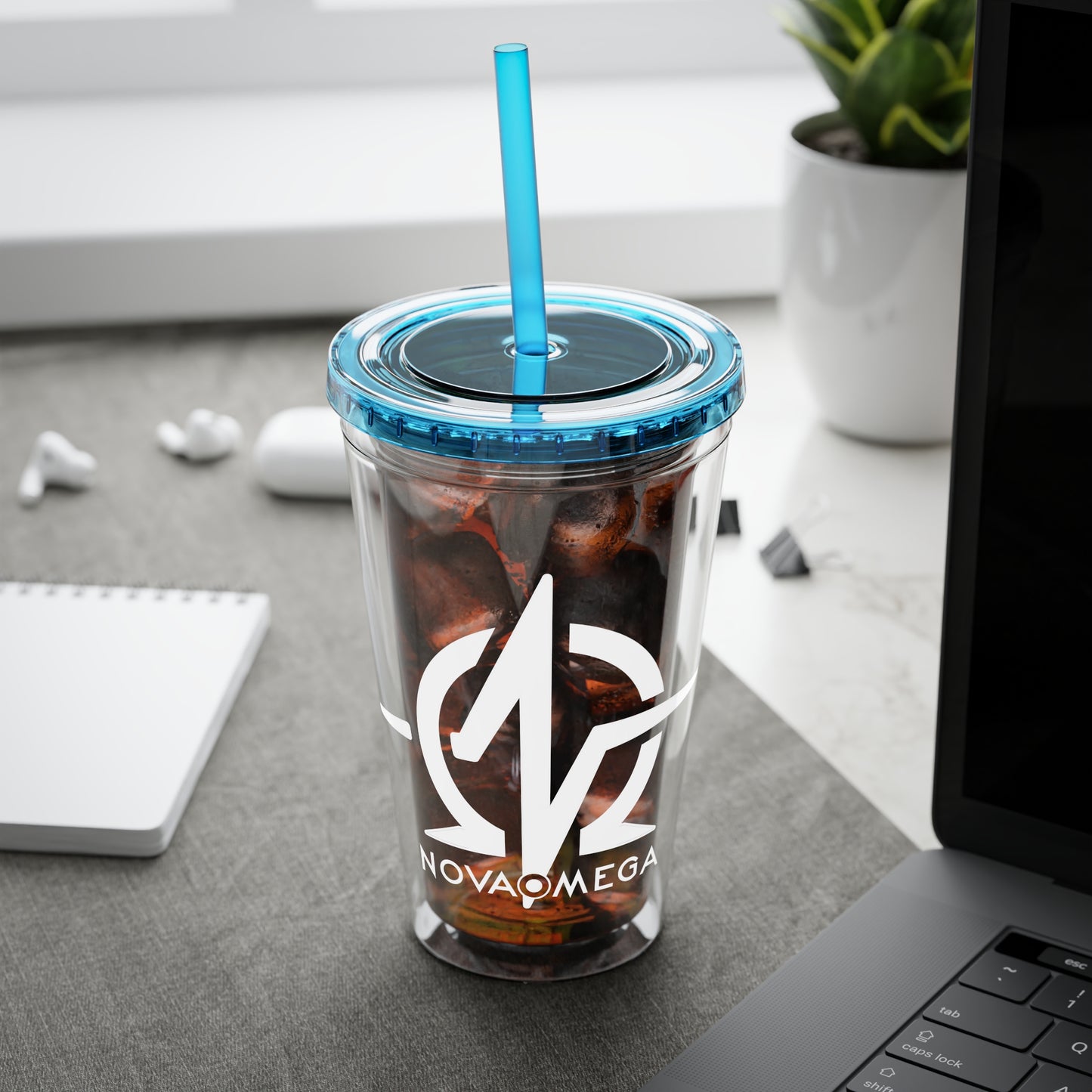Sunsplash Tumbler with Straw, 16oz