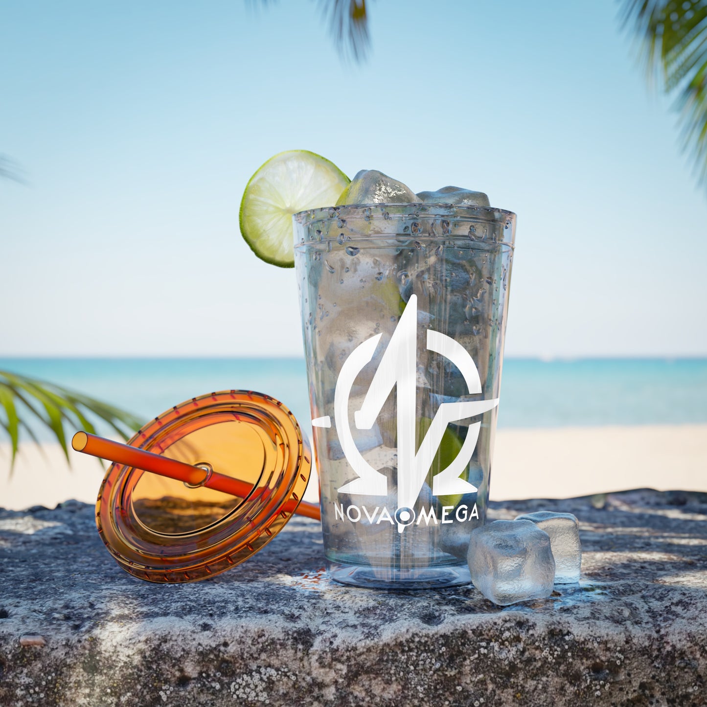 Sunsplash Tumbler with Straw, 16oz