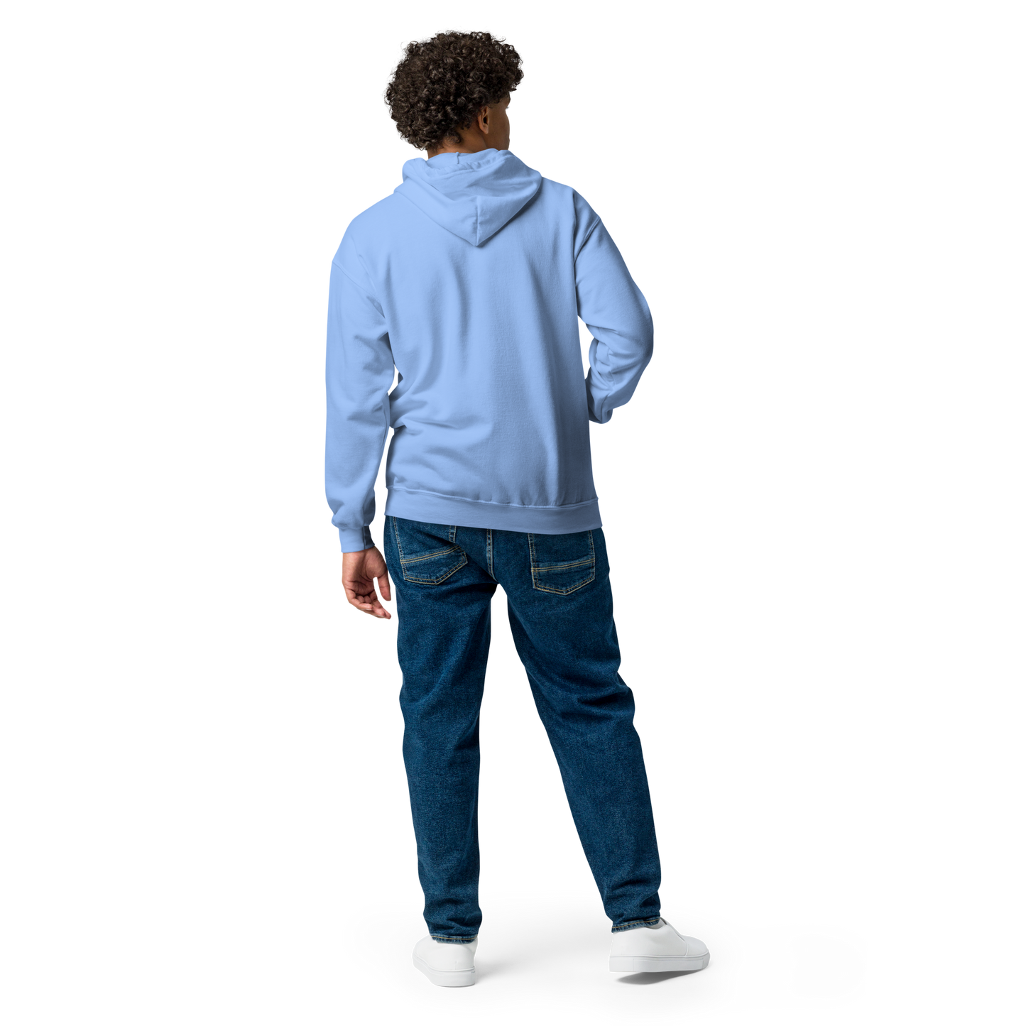 Unisex embroidered heavy zip hoodie