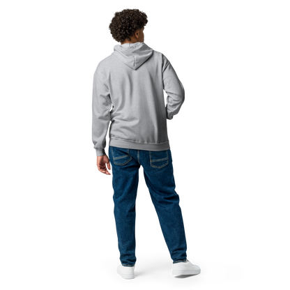 Unisex embroidered heavy zip hoodie