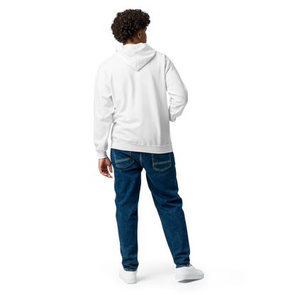 Unisex embroidered heavy zip hoodie